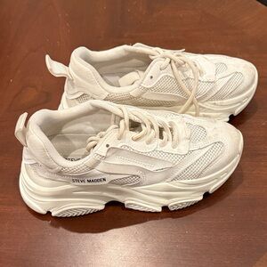 Steve Madden Cream Athletic Sneakers